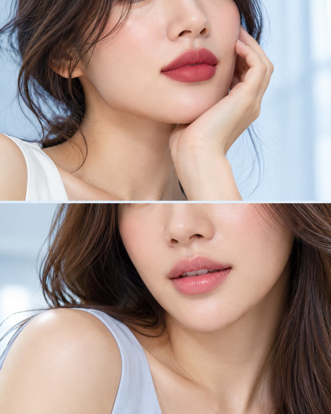 อินโฟกราฟิกเปรียบเทียบการสักปากแบบเดิมกับการฝังสีปาก