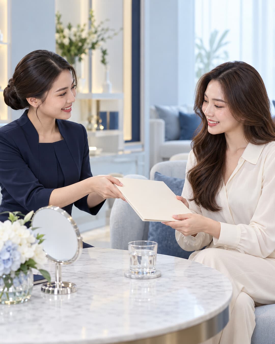 ภาพสรุปขั้นตอนและปัจจัยที่เกี่ยวข้องกับ ปรึกษาประเมินผิวฟรีควรได้อะไรบ้าง นอกจากคำว่าทำได้ค่ะ