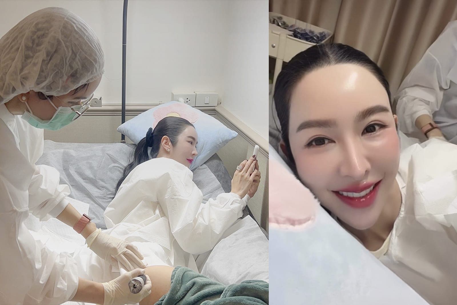 ห้องให้บริการส่วนตัวของ BLY DER BLY ระหว่างดูแลรอยแตกลายบริเวณต้นขา